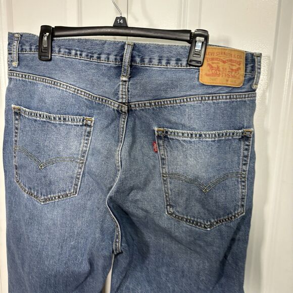 Levi’s 569 Jean Shorts Men 36 Relaxed Fit Denim Carpenter Skater Y2K - Picture 4 of 9